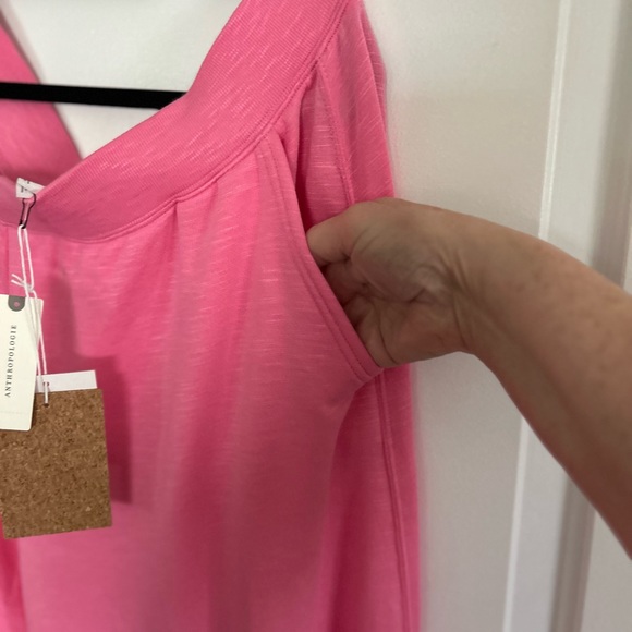 Anthropologie NWT Daily Practice Wide leg lounge pants, sz. XL, pink rose - Picture 5 of 7